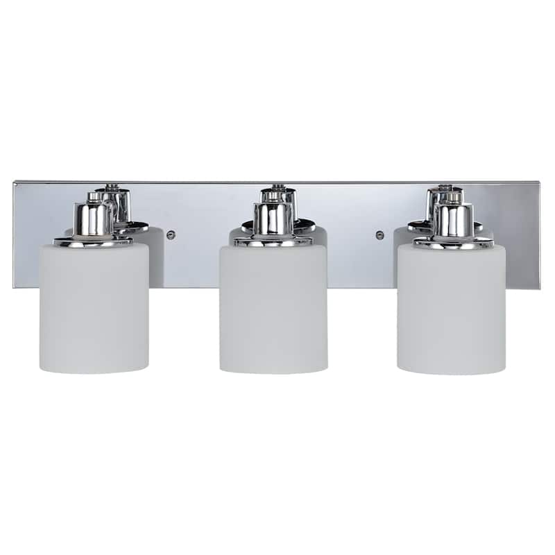 Dane Polished Chrome Dimmable 3-Light Vanity Light - Polished Chrome