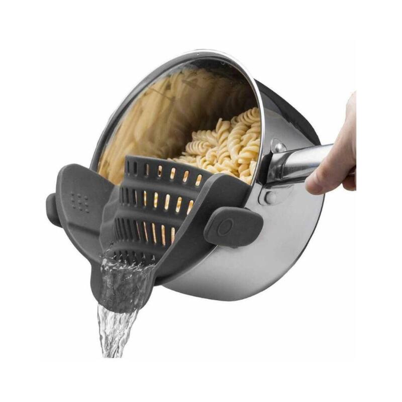 Silicone Food Strainer for Pots, Pans, Bowls & more