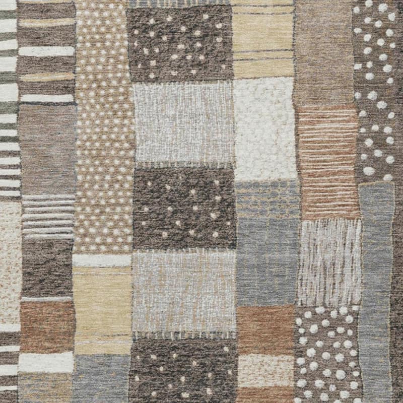 HomeRoots Geometric Transitional Rectangle Outdoor Rug