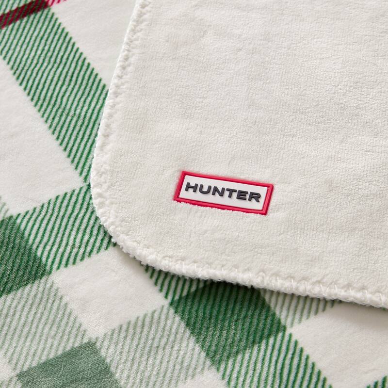 Hunter Reversible Plaid Plush Throw Blankets