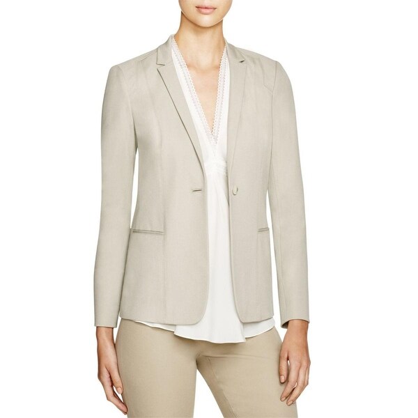 Long Sleeve Button Up Notch Collar Blazer