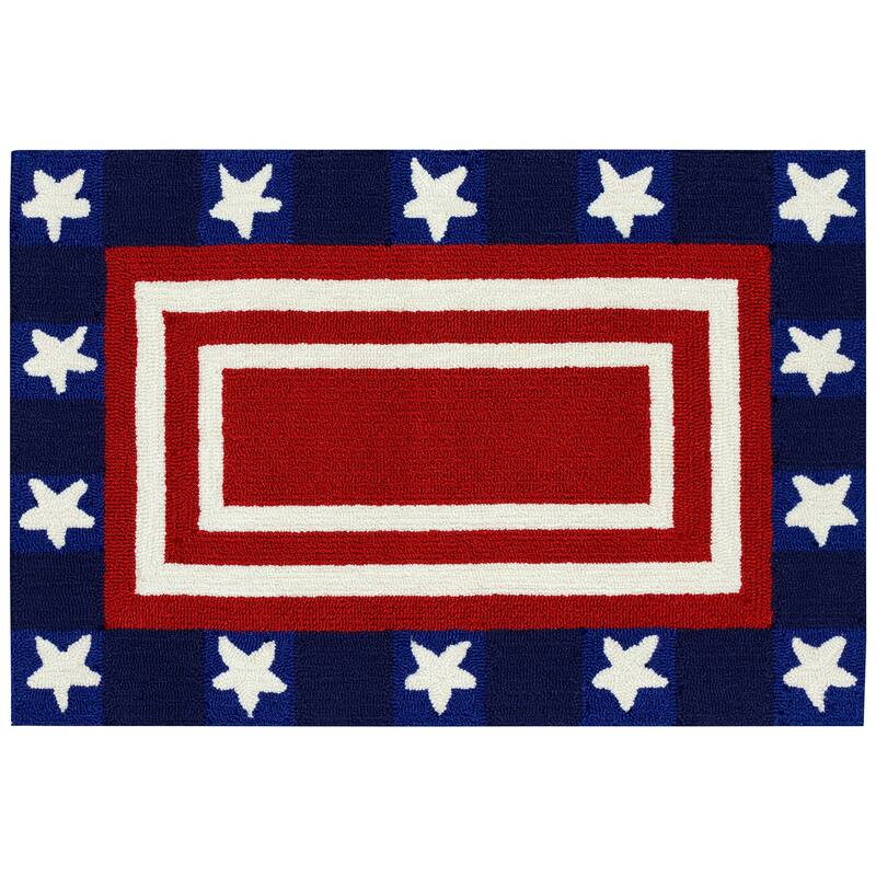 Liora Manne Frontporch Patriotic Pendant Indoor/Outdoor Rug