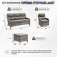 preview thumbnail 170 of 187, Outdoor Patio Sofa Swivel Chair with 6-Inch Thick Cushions Set