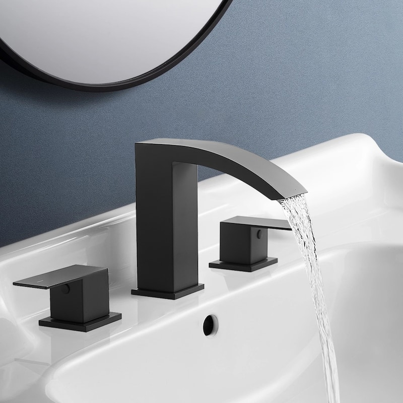 Topcraft Stainless Steel Two Handle Bathroom Sink Faucet