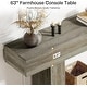 preview thumbnail 41 of 47, Farmhouse 2-Tier Entryway Table for Living Room, Hallway, Foyer