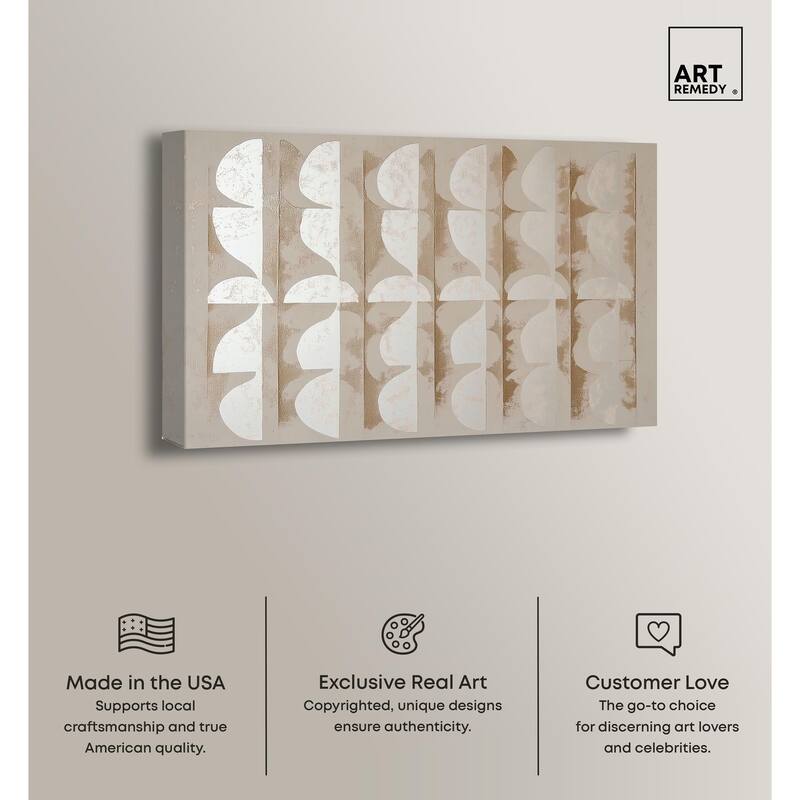 Columnar Shapes I Canvas by Art Remedy, Gallery Wrapped