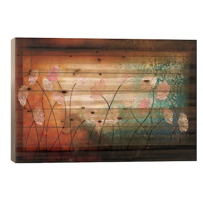After The Rain Print On Wood by Heather Offord - Multi-Color