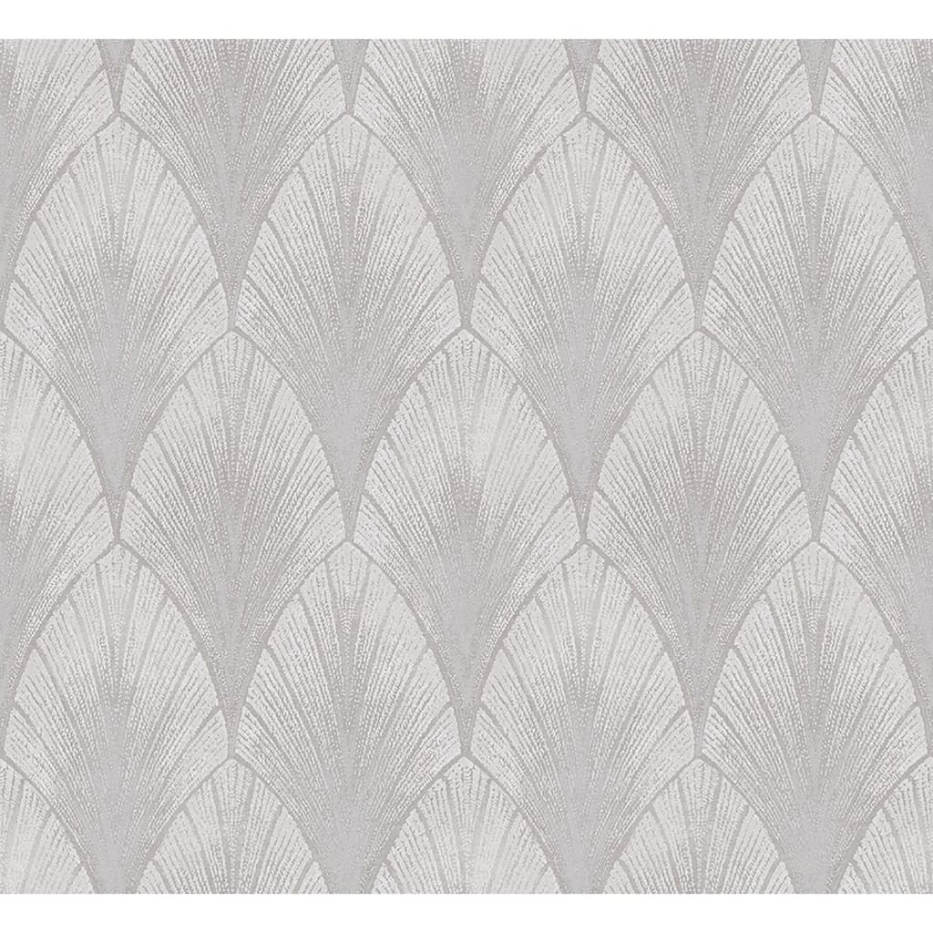 A-Street Prints Bakal Pearl Art Deco Ogee Wallpaper