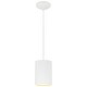 preview thumbnail 2 of 1, Access Lighting Pilson XL Short Pendant - Black Cord Matte White