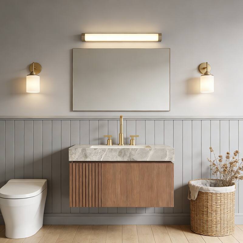 Floating Bathroom Vanity with 3 Pre-drilled Faucet Holes