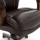preview thumbnail 21 of 27, La-Z-Boy Big and Tall Edmonton Executive Office Chair with Comfort Core Cushions, Solid Wood Arms & Base