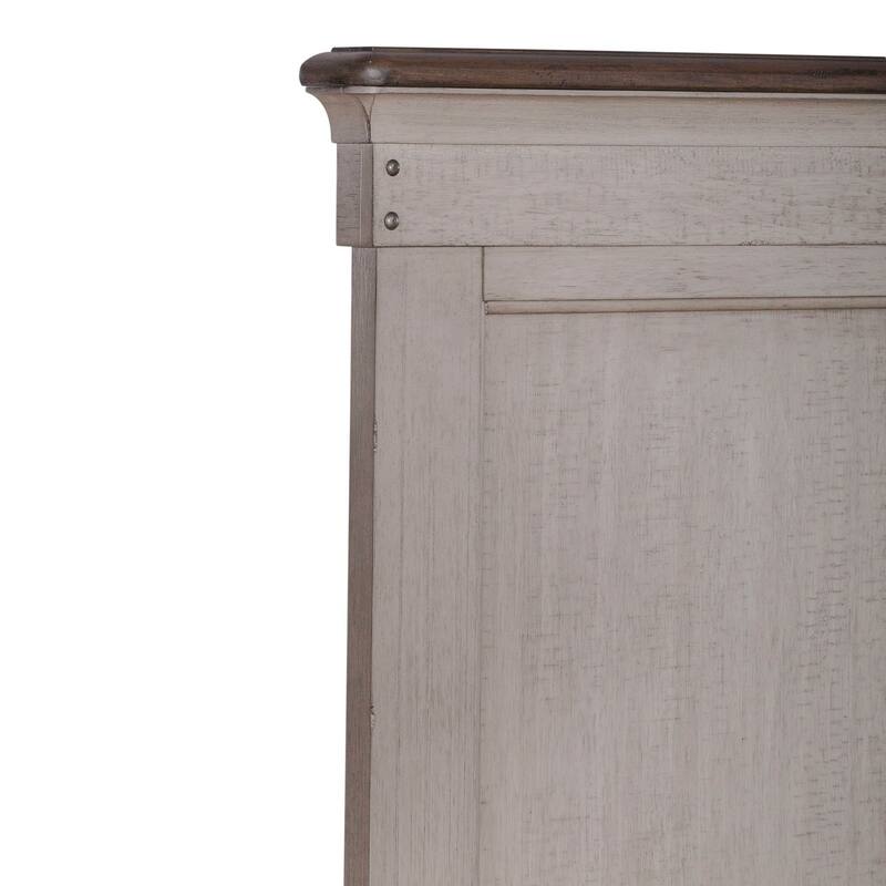 Ivy Hollow Weathered Linen Dusty Taupe King Panel Headboard