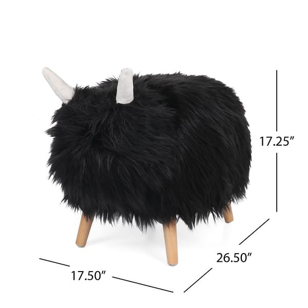dimension image slide 6 of 8, Animal Shaped Kids Chair Children Ottoman