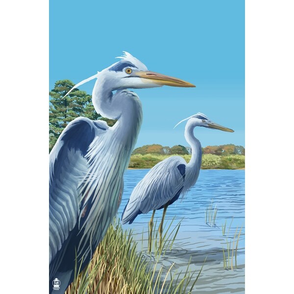 Blue Herons East Coast Lantern Press Poster Art Print Multiple Sizes Available 9 X 12 Art Print