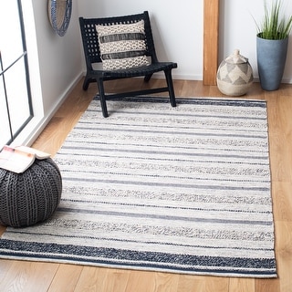 SAFAVIEH Handmade Striped Kilim Voula Modern Cotton Rug - On Sale - Bed ...