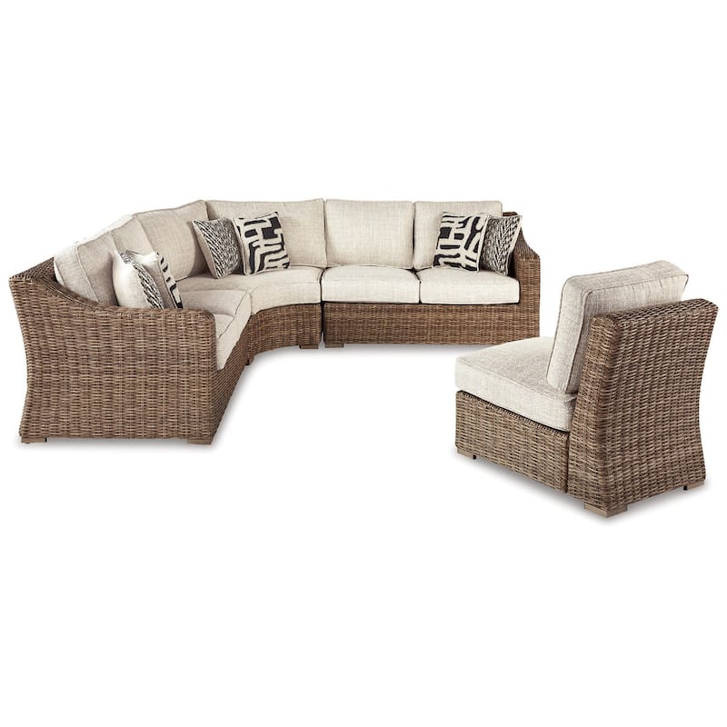 Signature Design by Ashley Beachcroft Beige Outdoor Sectional