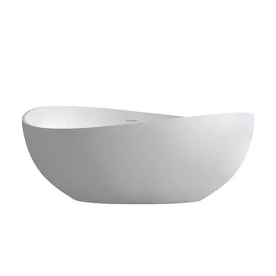 Vespa Solid Surface Soaking Bathtub with Drain