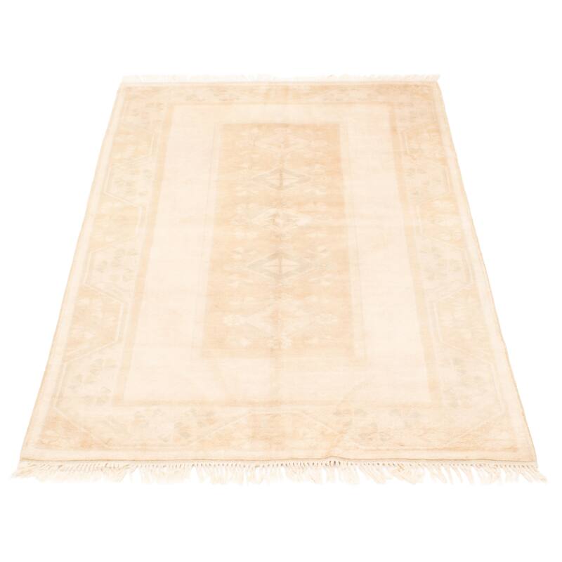 ECARPETGALLERY Hand-knotted Color Transition Beige, Tan Wool Rug - 5'2 x 8'2