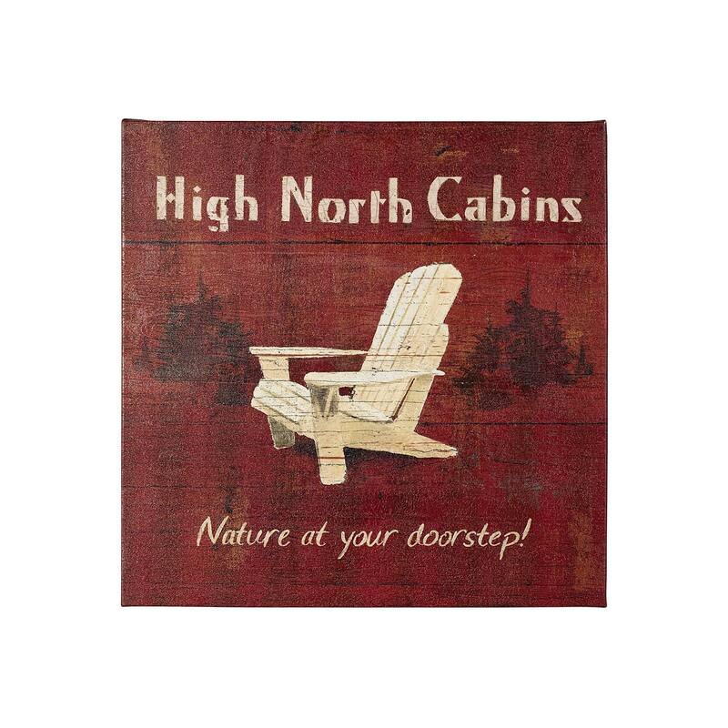Lodge Signs II (20 x 20) Canvas Art Print - Small