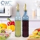 preview thumbnail 42 of 196, COOK WITH COLOR Glass Olive Oil Bottle Dispenser - 2 Pack- 17oz Oil and Vinegar Carafe Decanter