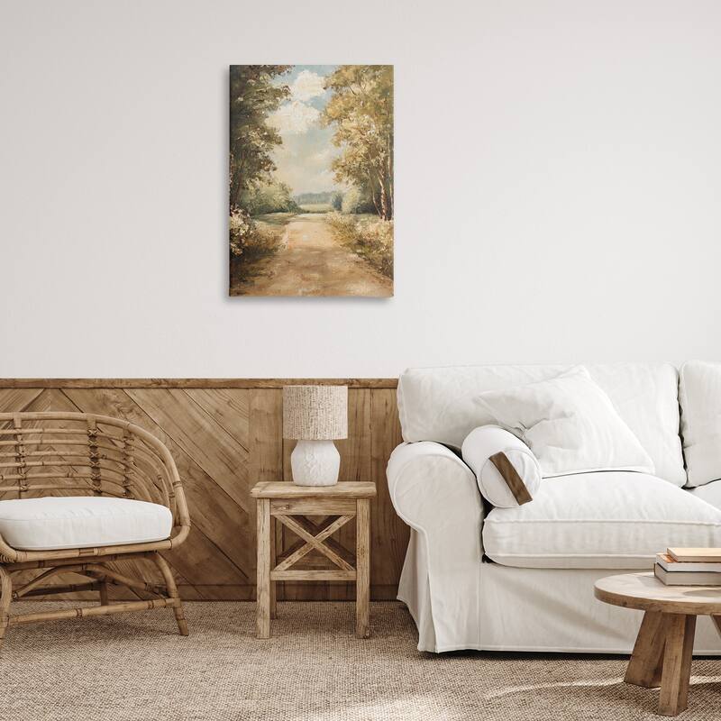 Stupell Walk Through Country Forest Canvas Wall Art Design By Petal Prints Design