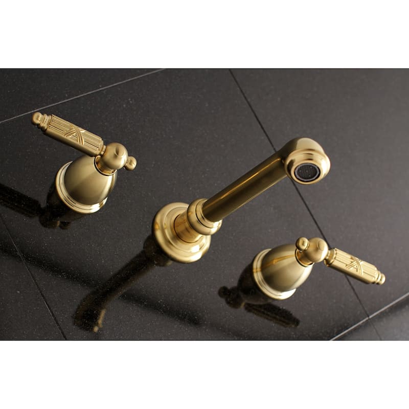 Kingston Brass Georgian 3-Hole Wall Mount Roman Tub Faucet
