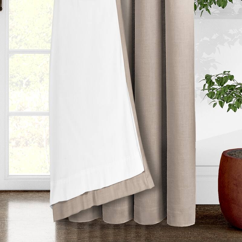 6ix Tailors Elsie Natural Pinch Pleat Drapery Panels Pair