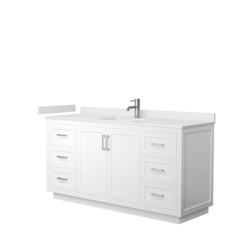 Miranda Single Vanity Set, Cultured Marble Top, No Mirror