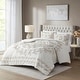 preview thumbnail 6 of 21, Madison Park Violette 3 Piece Tufted Cotton Chenille Duvet Cover Set
