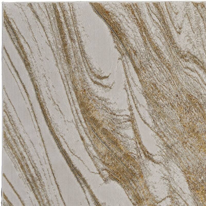 HomeRoots Abstract Industrial Rectangle Area Rug