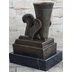 preview thumbnail 4 of 8, Persian Persepolis Griffon Dragon Bird Candle Holder Bronze Bookend Sculpture Statue Decor
