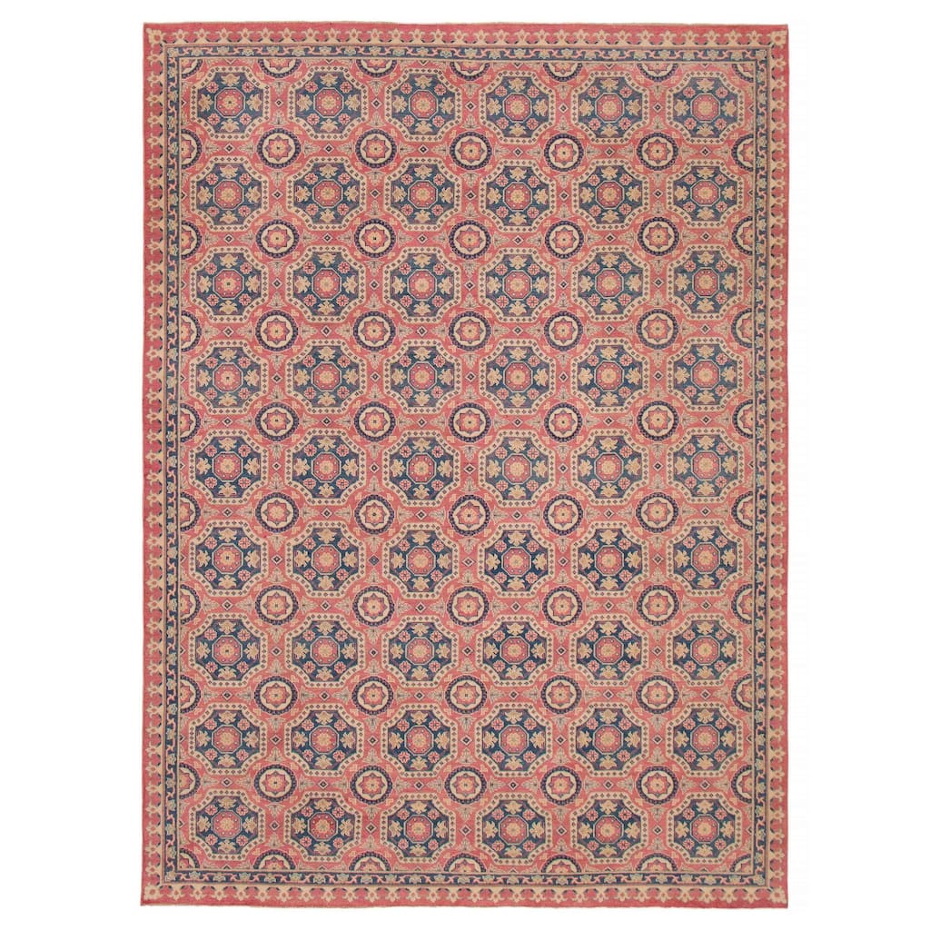 ECARPETGALLERY Hand-knotted Finest Ghazni Pink Wool Rug - 8'3 x 11'3