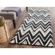 preview thumbnail 79 of 122, SAFAVIEH Handmade Cambridge Tinnie Modern Moroccan Wool Rug 2'6" x 8' Runner - Black/Ivory - Runner