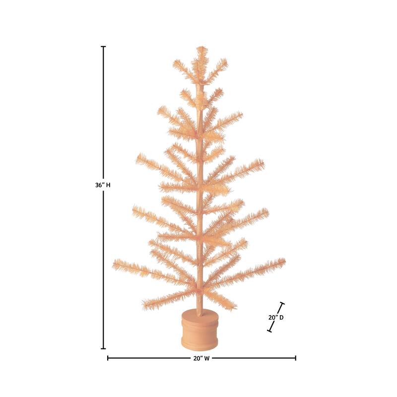 36" Halloween Feather Tree