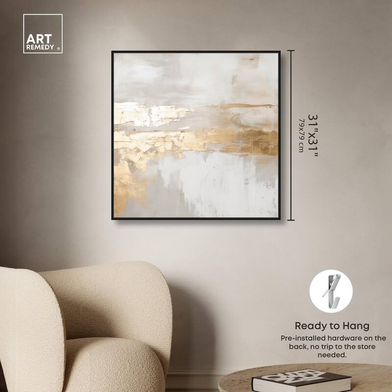 Melted Goldscape II Canvas by Art Remedy