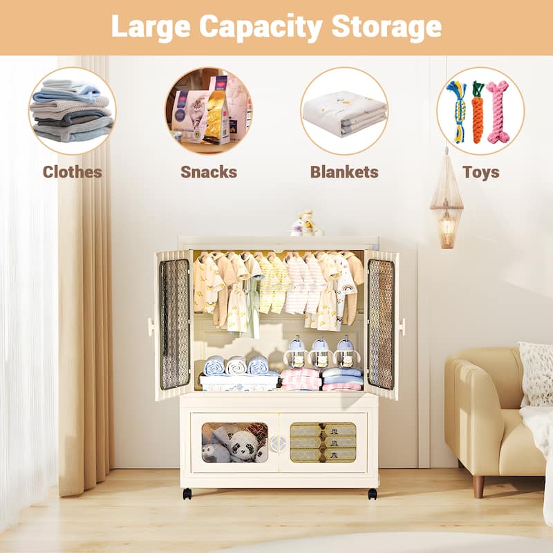 Plastic Storage Bins Stackable Storage Containers With Doors