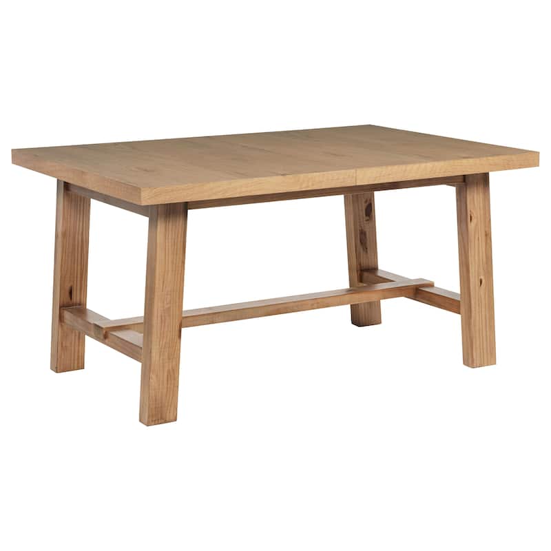 Middleton 76-inch Extension Leaf Dining Table Natural Brown - 76" x 40" x 30"
