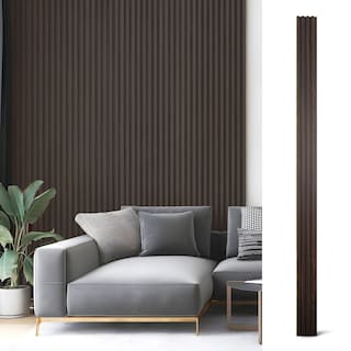 Art3d 96'' x 6'' Slat Wall Panel,WPC Acoustic Wall Paneling, 8pcs,32 sqft