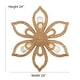 preview thumbnail 8 of 7, Daisy 3-light Modern Coastal Rattan Wall Sconce Flower Wall Decor Light - 24 In. Wide