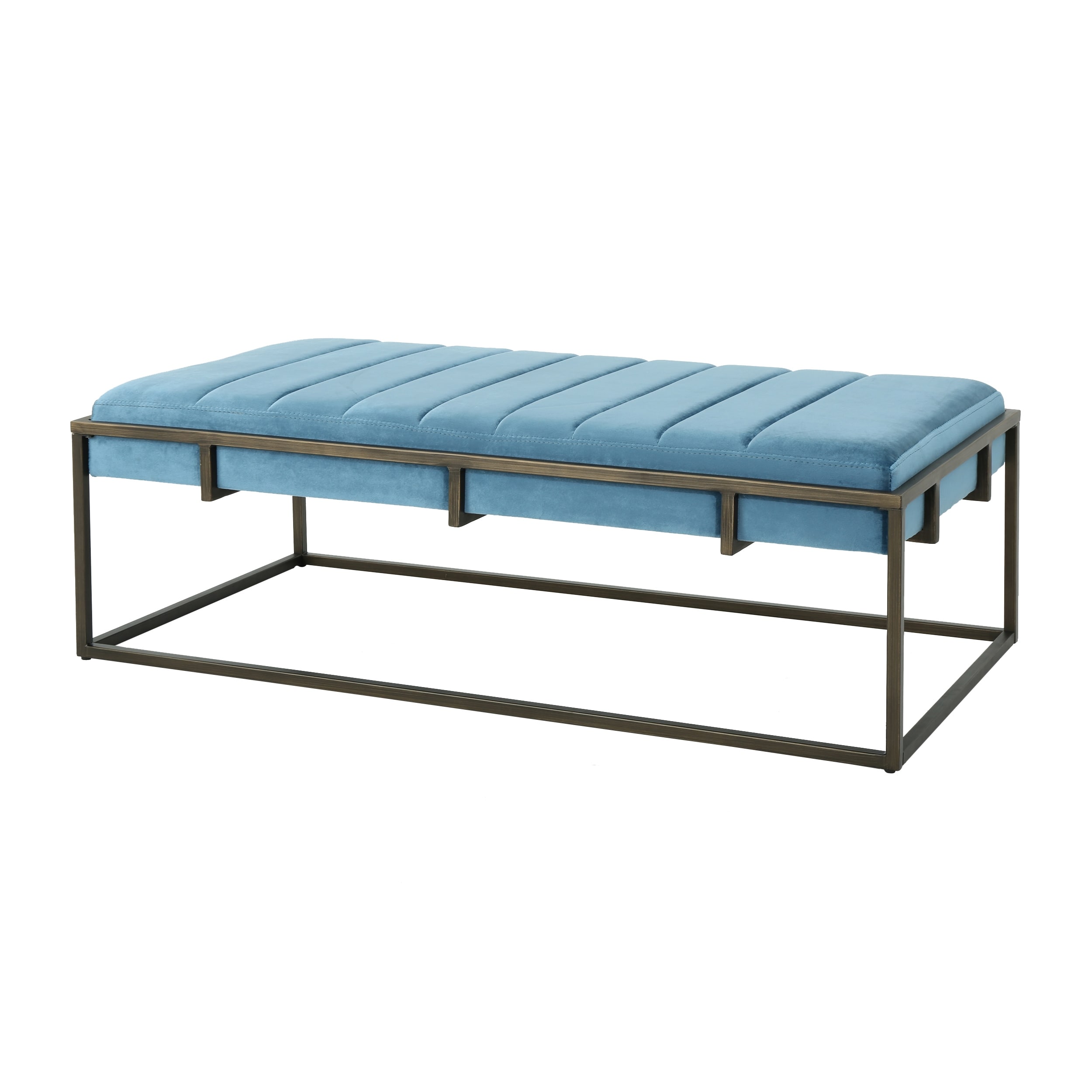 Magdalene velvet ottoman bench on sale by christopher knight home