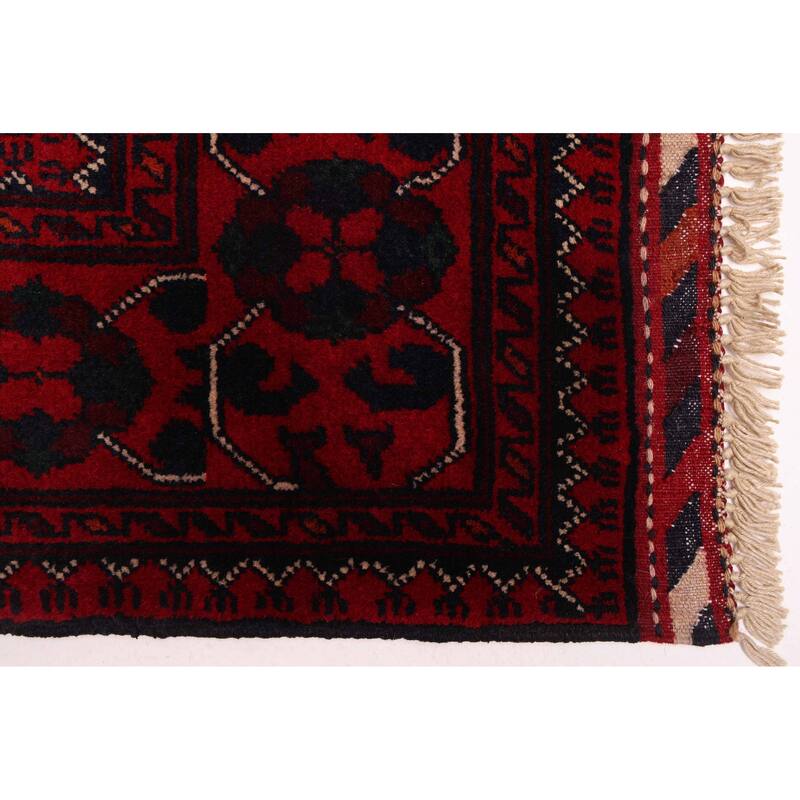 ECARPETGALLERY Hand-knotted Finest Khal Mohammadi Red Wool Rug - 2'8 x 9'7