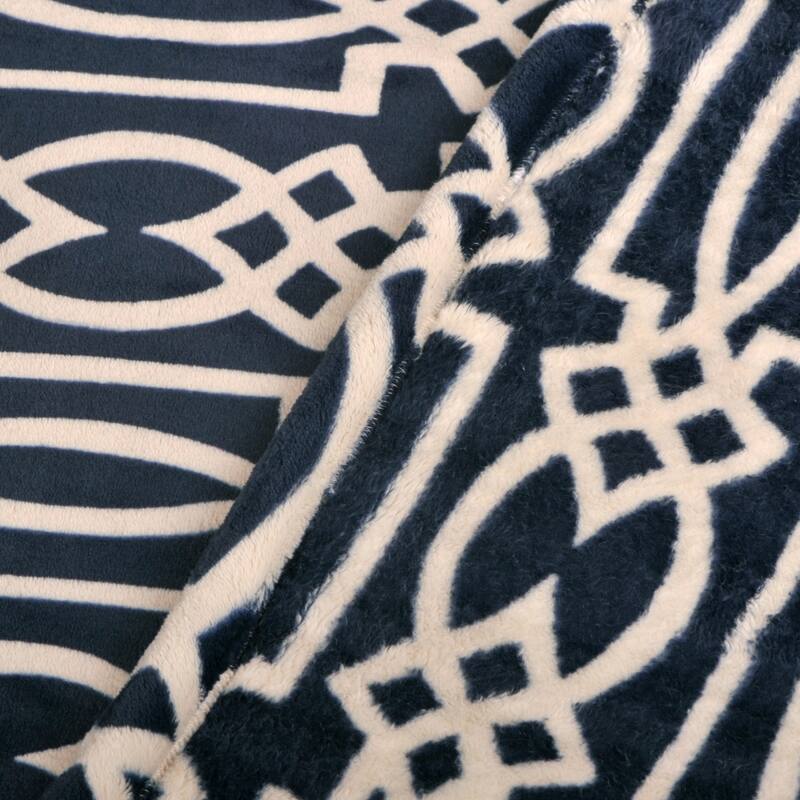 Flannel Velvet Carteret Couch Cover Throw Blanket, 60" x 70"