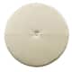 Porch & Den Rockwell Large Ivory Faux Leather Round Storage Ottoman