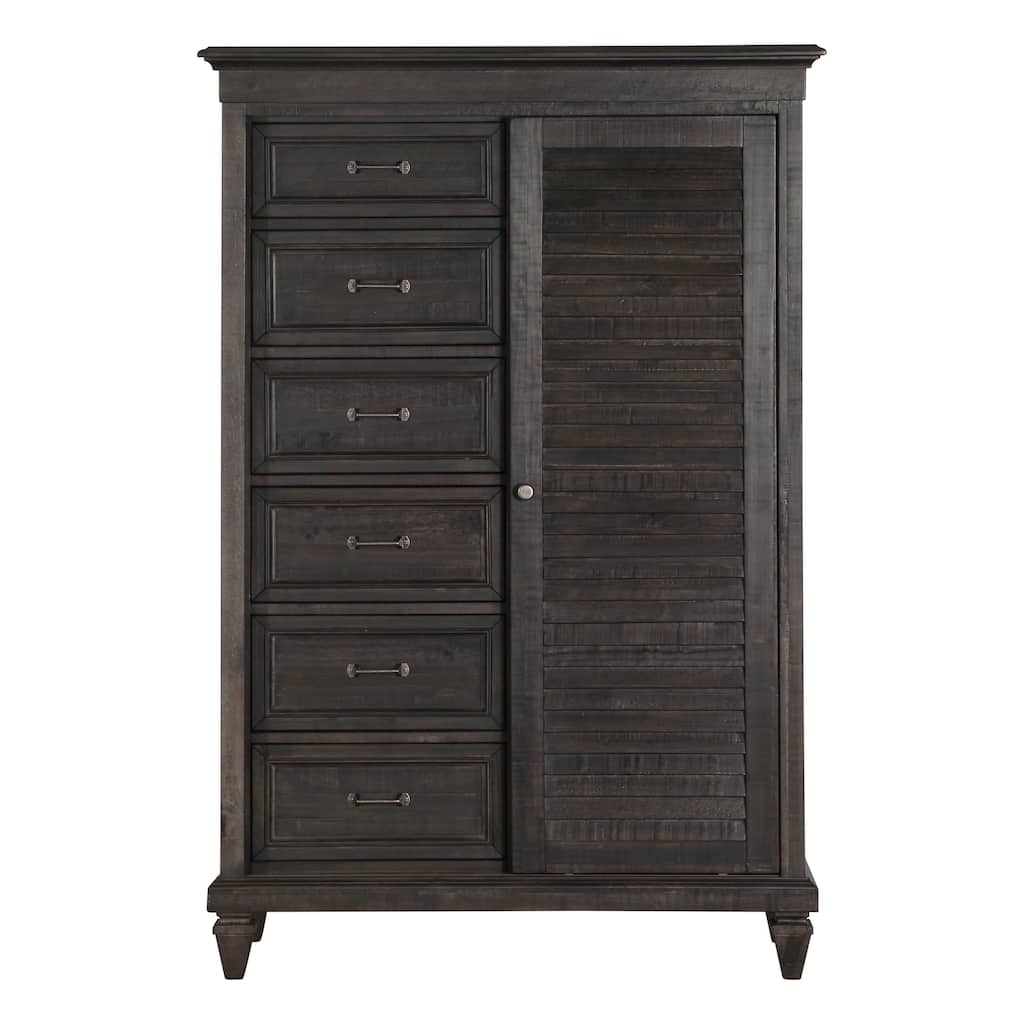 Magnussen Home Calistoga Weathered Charcoal Gentleman's Chest