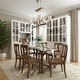 preview thumbnail 37 of 82, White Buffet Sideboard & Curio Bookcase Cabinet with Glass Doors