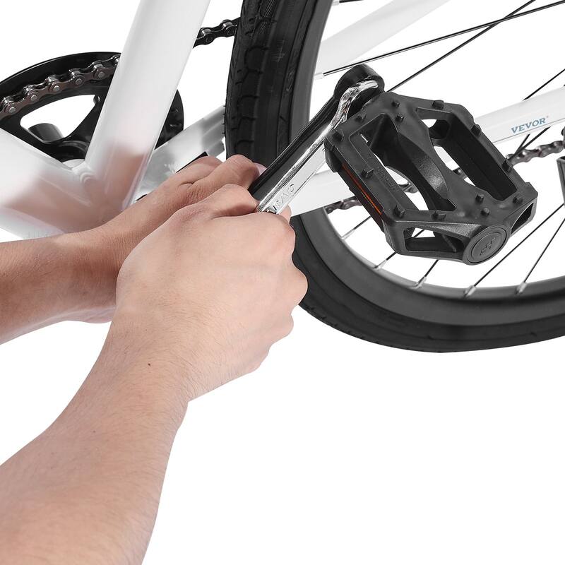 Hybrid Bike with Adjustable Stem, Shimano 24-Speed, Dual Brakes - 72.44x25.20x(36.22-40.09) inch