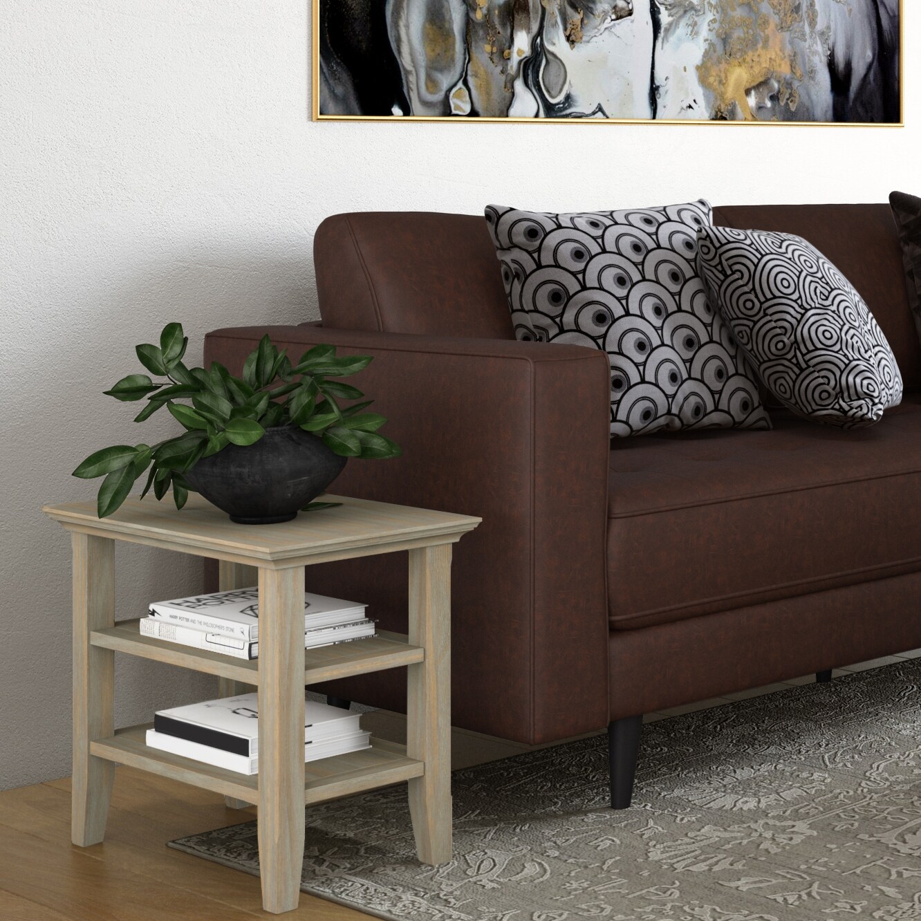 Shop Wyndenhall Normandy Solid Wood 14 Inch Wide Rectangle Rustic