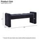 preview thumbnail 25 of 60, Boucle Bedroom Bench with Channel Tufted Modern Entryway Bench Window Bench End of Bed Bench