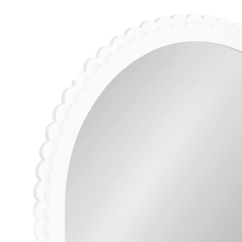 Kate and Laurel Scallia Wooden Arch Mirror