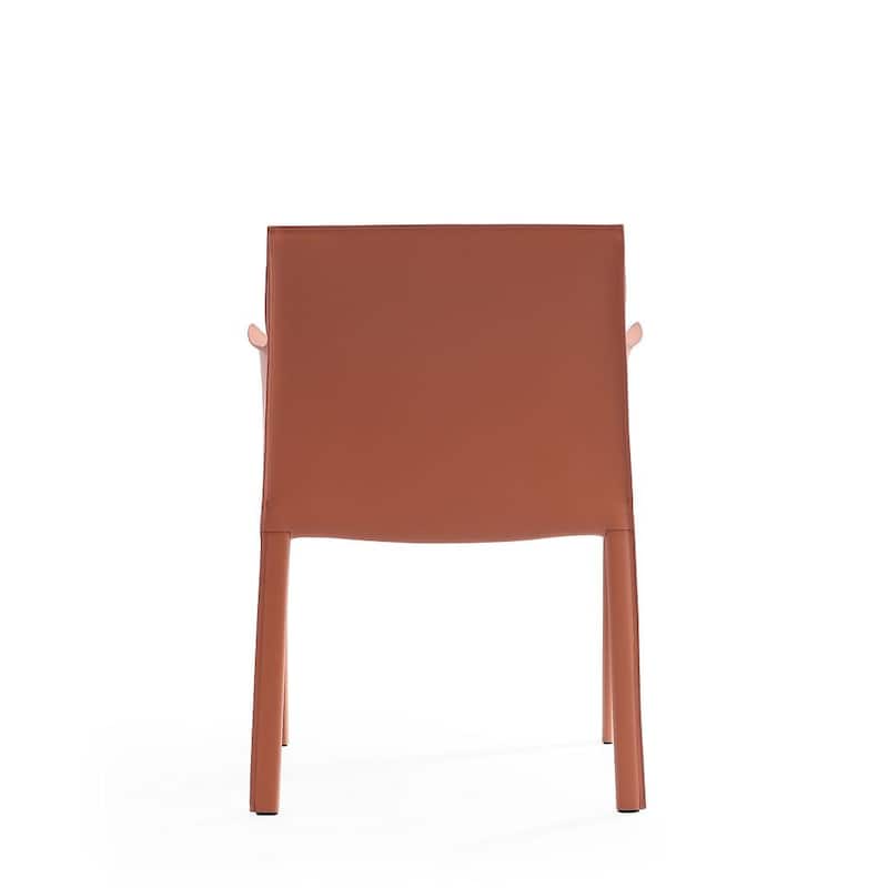 Paris Saddle Leather Dining Room Armchair (Set of 2)